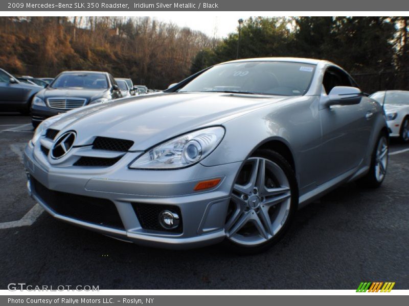 Iridium Silver Metallic / Black 2009 Mercedes-Benz SLK 350 Roadster