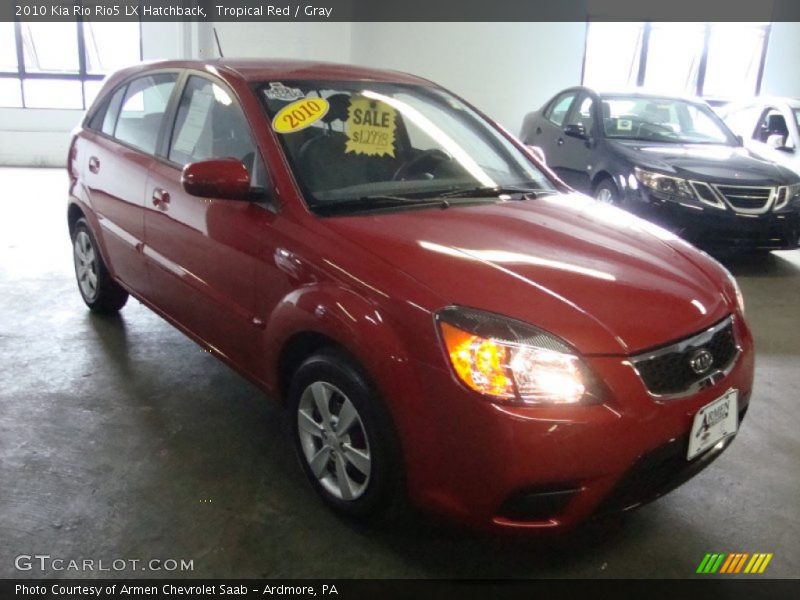 Tropical Red / Gray 2010 Kia Rio Rio5 LX Hatchback