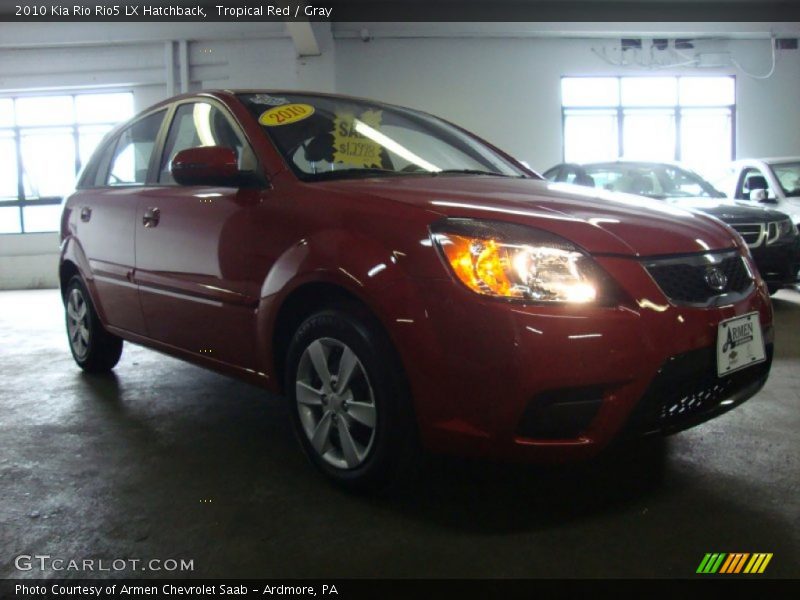 Tropical Red / Gray 2010 Kia Rio Rio5 LX Hatchback