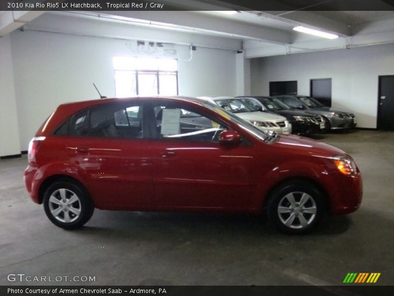 Tropical Red / Gray 2010 Kia Rio Rio5 LX Hatchback