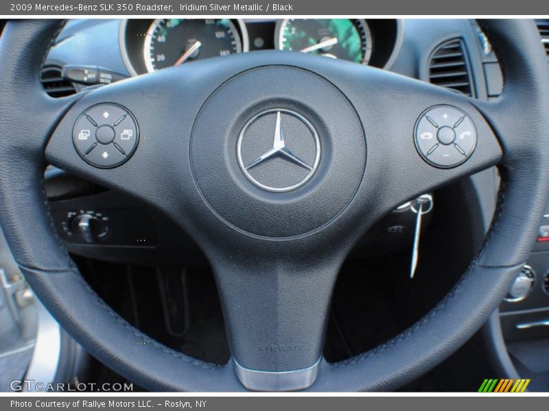 Iridium Silver Metallic / Black 2009 Mercedes-Benz SLK 350 Roadster