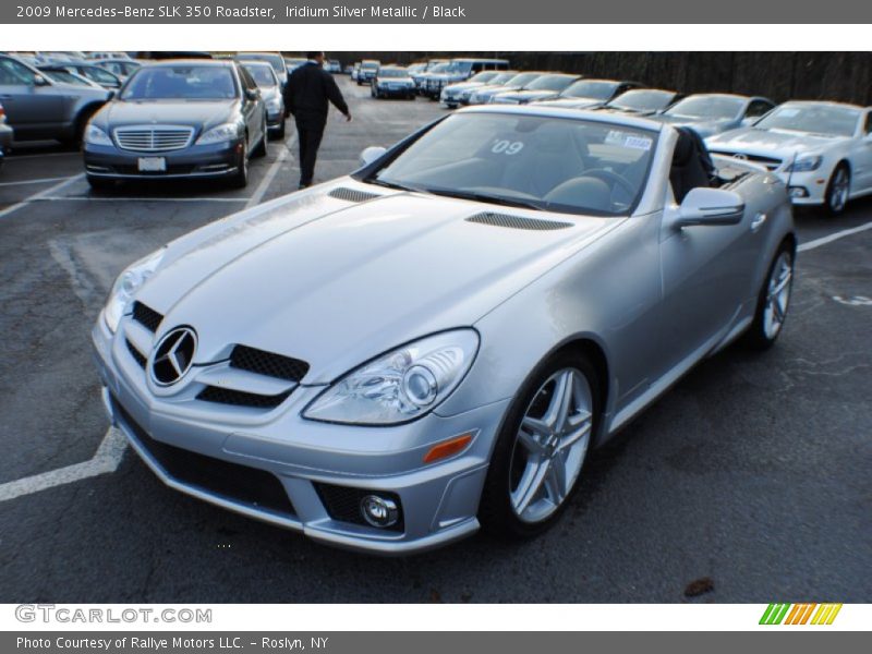 Iridium Silver Metallic / Black 2009 Mercedes-Benz SLK 350 Roadster