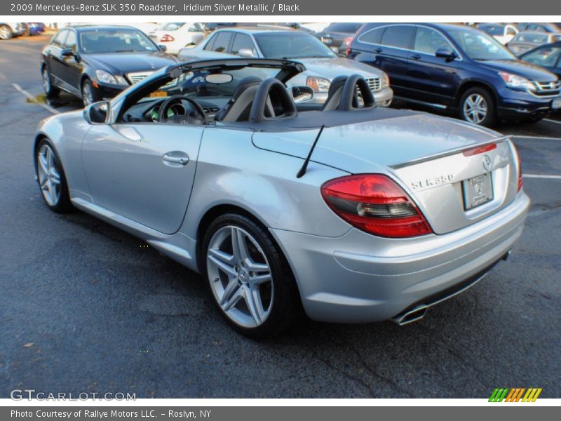 Iridium Silver Metallic / Black 2009 Mercedes-Benz SLK 350 Roadster