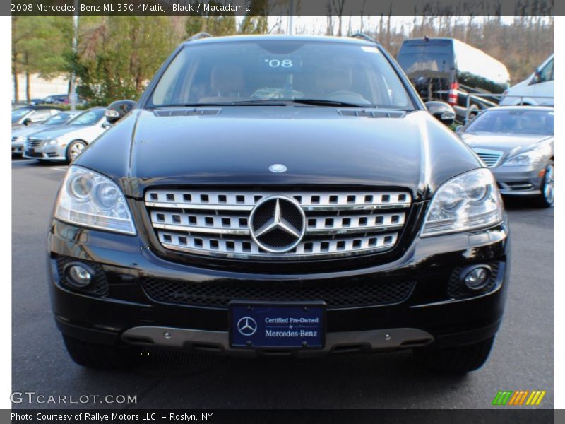 Black / Macadamia 2008 Mercedes-Benz ML 350 4Matic