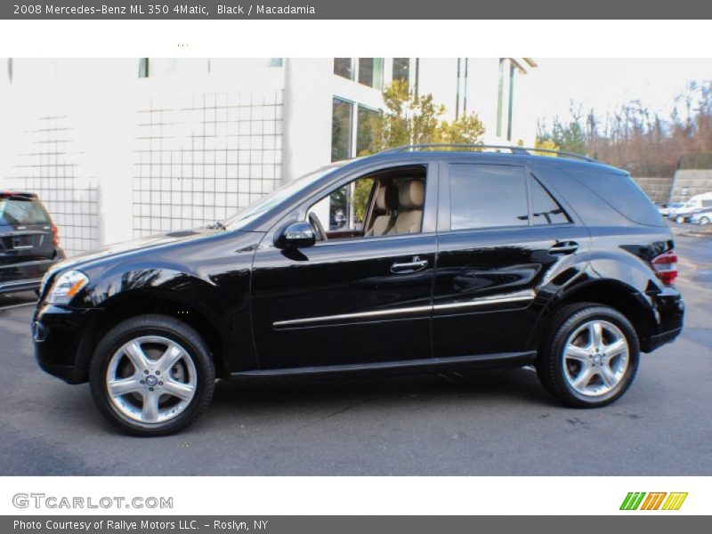 Black / Macadamia 2008 Mercedes-Benz ML 350 4Matic