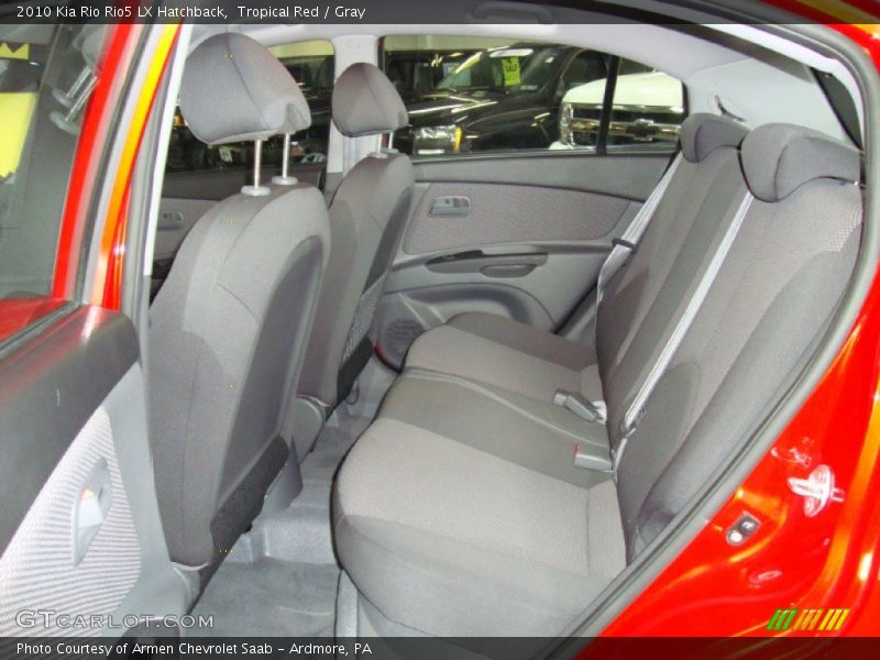 Rear Seat of 2010 Rio Rio5 LX Hatchback