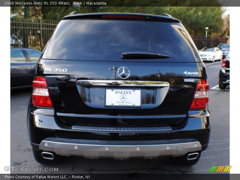 Black / Macadamia 2008 Mercedes-Benz ML 350 4Matic