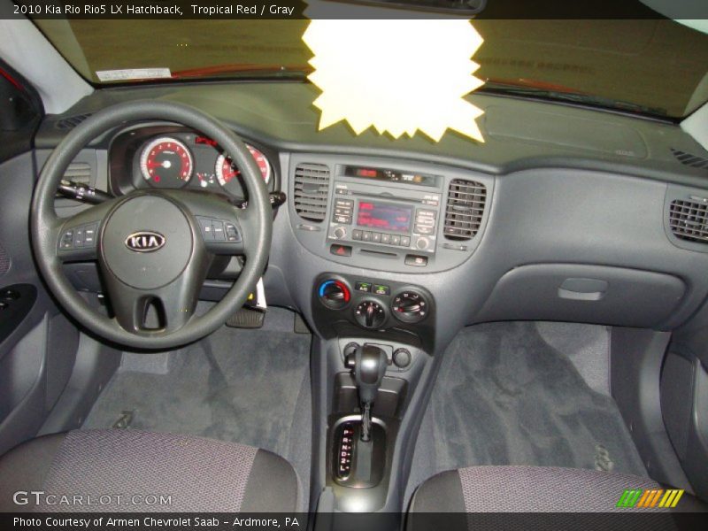 Dashboard of 2010 Rio Rio5 LX Hatchback