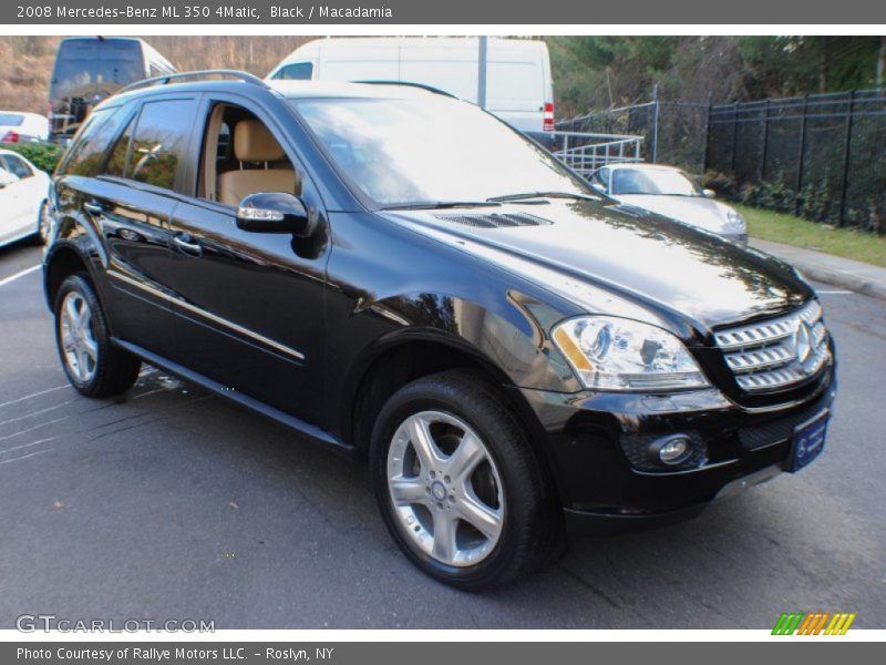 Black / Macadamia 2008 Mercedes-Benz ML 350 4Matic