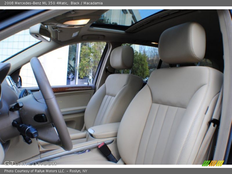 Black / Macadamia 2008 Mercedes-Benz ML 350 4Matic