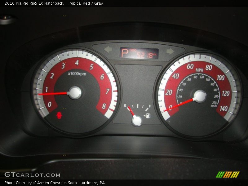  2010 Rio Rio5 LX Hatchback Rio5 LX Hatchback Gauges
