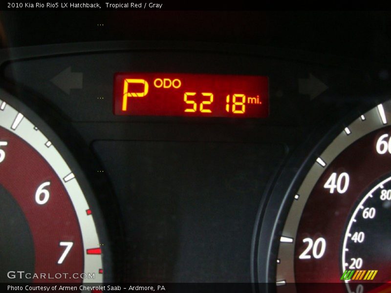 Tropical Red / Gray 2010 Kia Rio Rio5 LX Hatchback