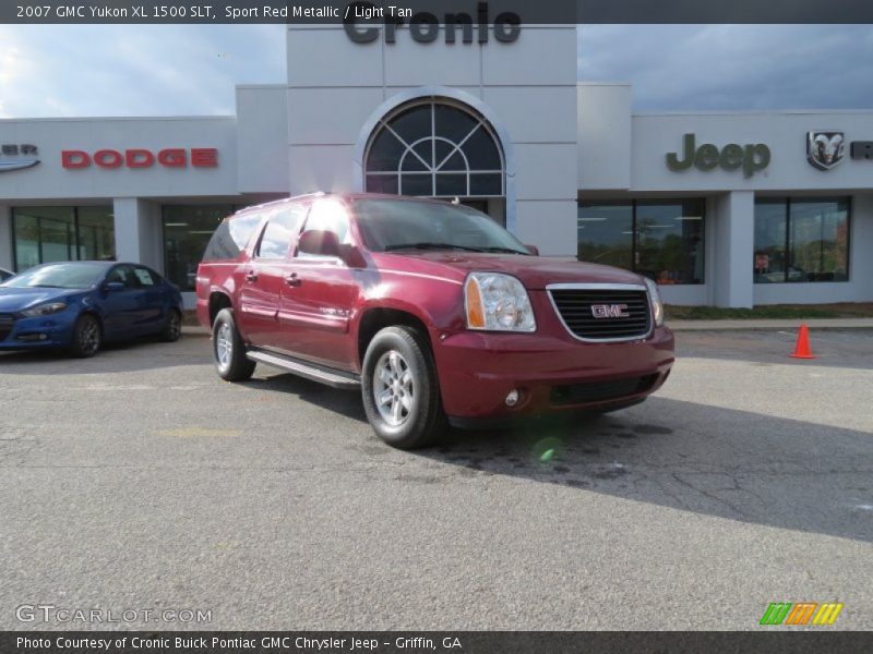 Sport Red Metallic / Light Tan 2007 GMC Yukon XL 1500 SLT