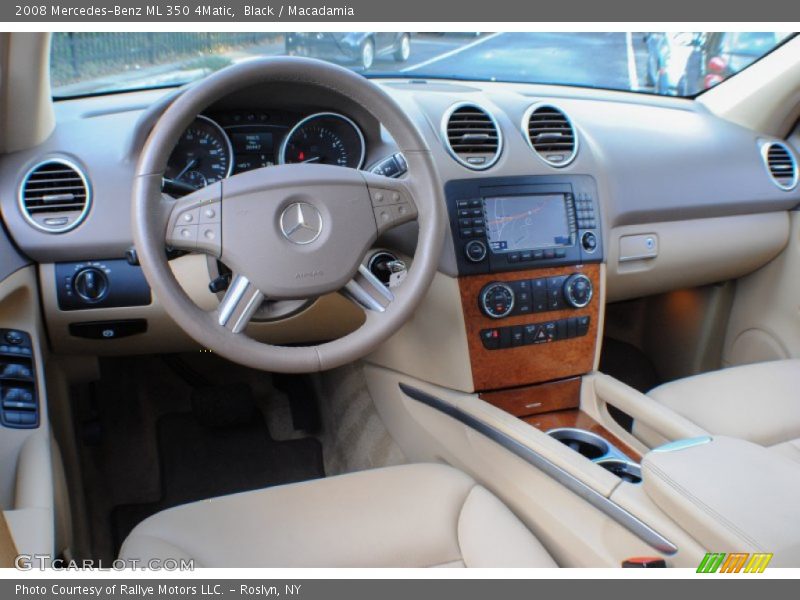 Black / Macadamia 2008 Mercedes-Benz ML 350 4Matic