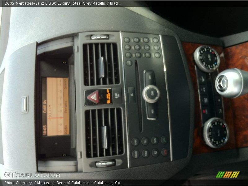 Steel Grey Metallic / Black 2009 Mercedes-Benz C 300 Luxury