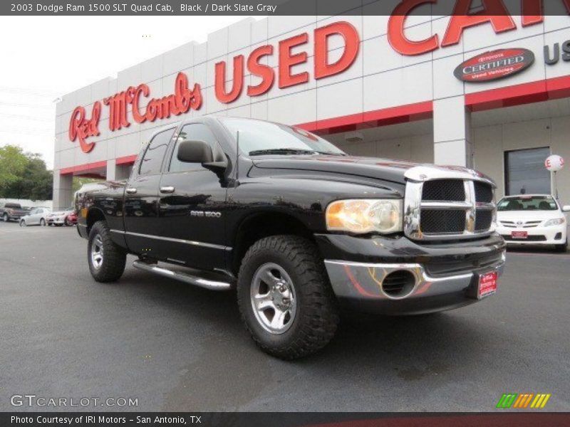Black / Dark Slate Gray 2003 Dodge Ram 1500 SLT Quad Cab