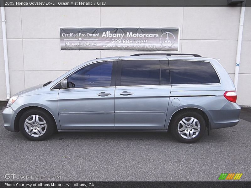 Ocean Mist Metallic / Gray 2005 Honda Odyssey EX-L