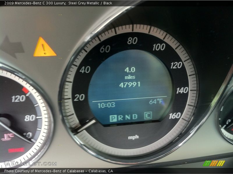 Steel Grey Metallic / Black 2009 Mercedes-Benz C 300 Luxury