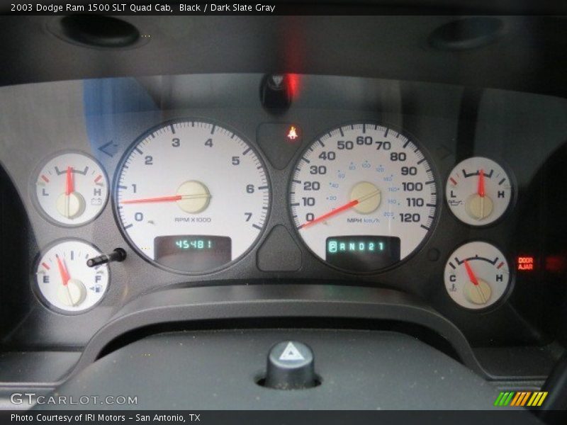 Black / Dark Slate Gray 2003 Dodge Ram 1500 SLT Quad Cab