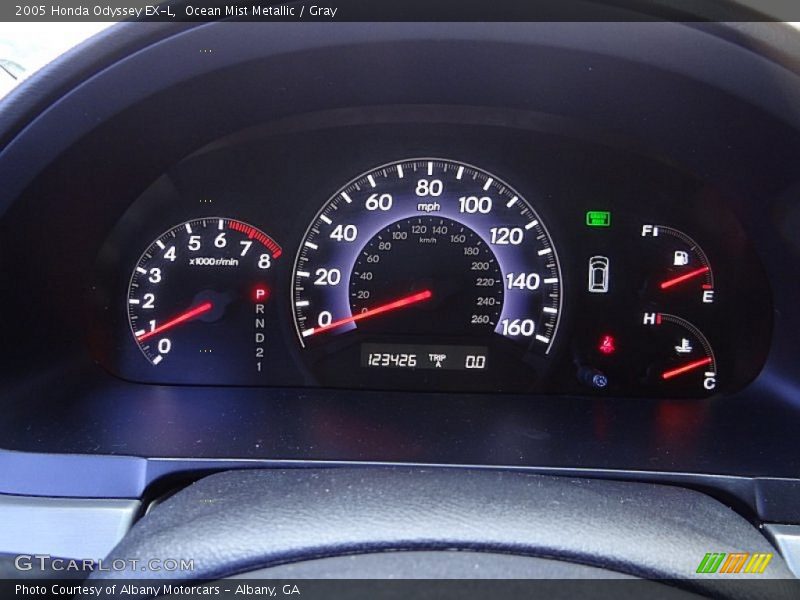 Ocean Mist Metallic / Gray 2005 Honda Odyssey EX-L
