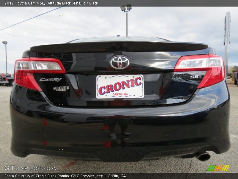 Attitude Black Metallic / Black 2012 Toyota Camry SE