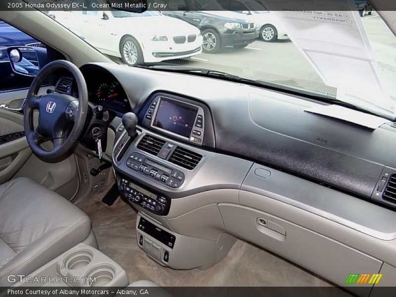 Ocean Mist Metallic / Gray 2005 Honda Odyssey EX-L