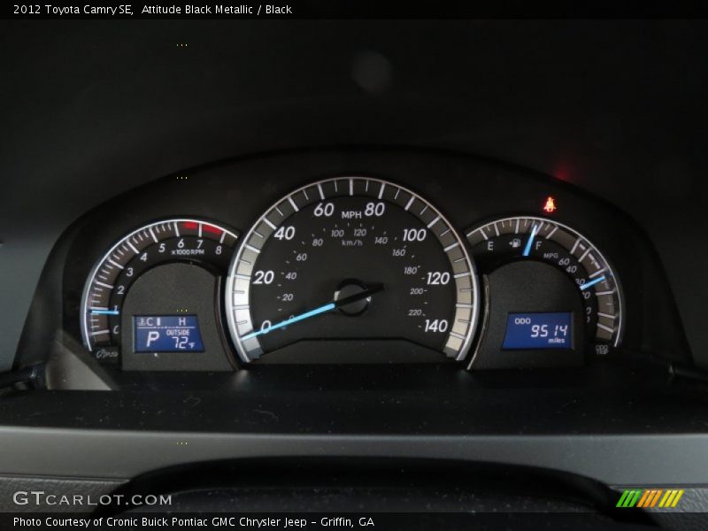 Attitude Black Metallic / Black 2012 Toyota Camry SE