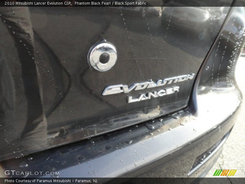 Phantom Black Pearl / Black Sport Fabric 2010 Mitsubishi Lancer Evolution GSR