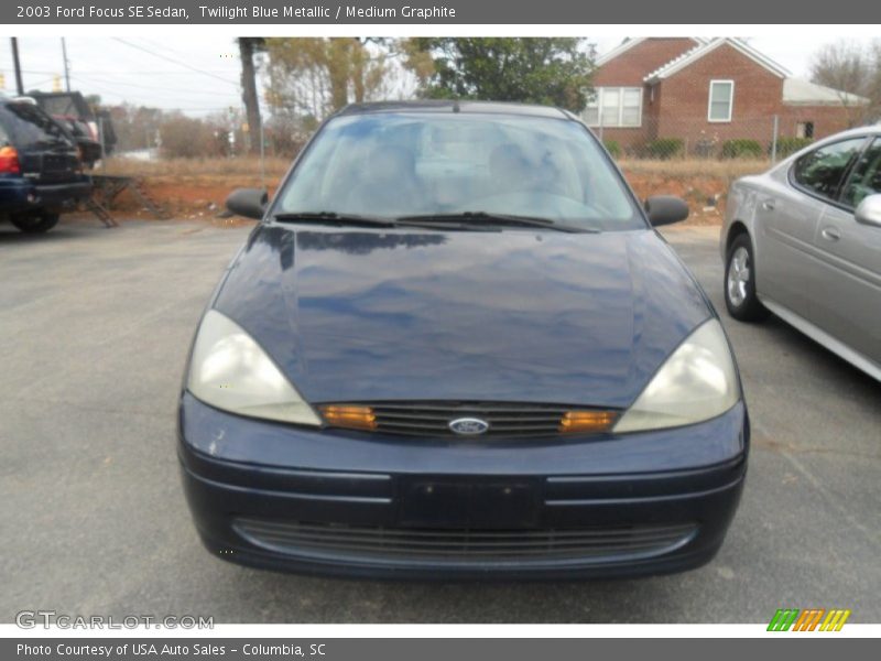 Twilight Blue Metallic / Medium Graphite 2003 Ford Focus SE Sedan