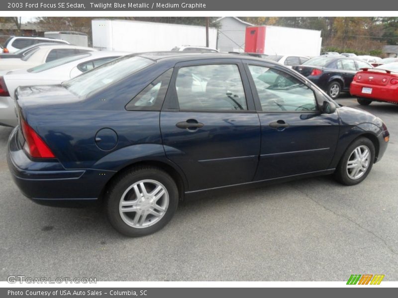 Twilight Blue Metallic / Medium Graphite 2003 Ford Focus SE Sedan