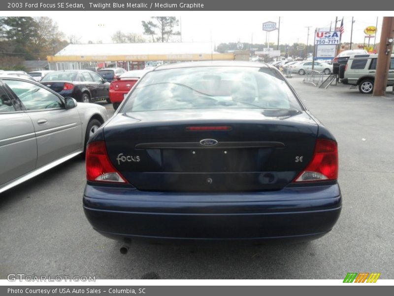 Twilight Blue Metallic / Medium Graphite 2003 Ford Focus SE Sedan