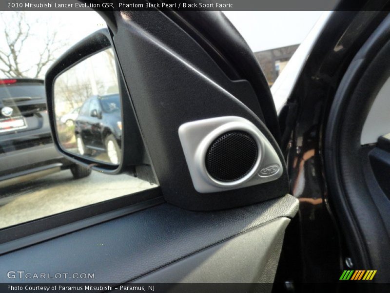 Phantom Black Pearl / Black Sport Fabric 2010 Mitsubishi Lancer Evolution GSR