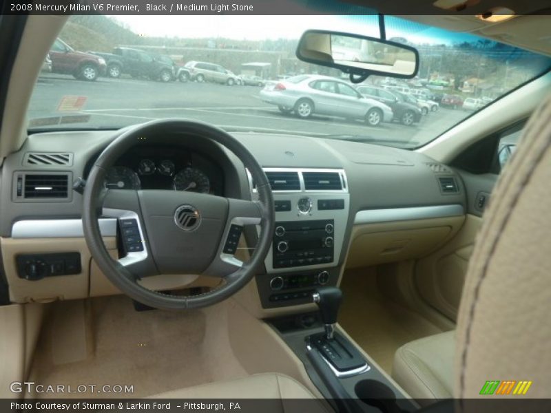 Black / Medium Light Stone 2008 Mercury Milan V6 Premier