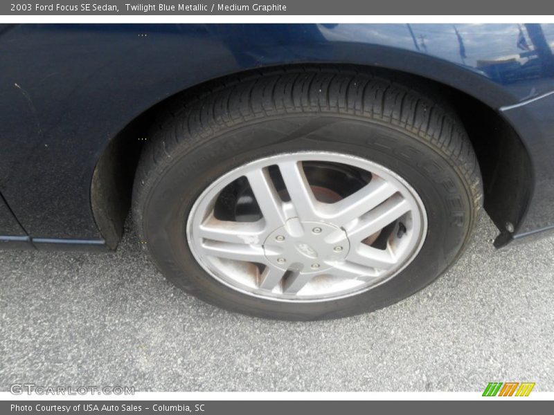 Twilight Blue Metallic / Medium Graphite 2003 Ford Focus SE Sedan