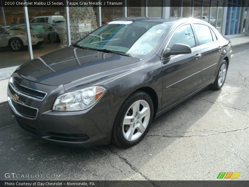 Taupe Gray Metallic / Titanium 2010 Chevrolet Malibu LS Sedan