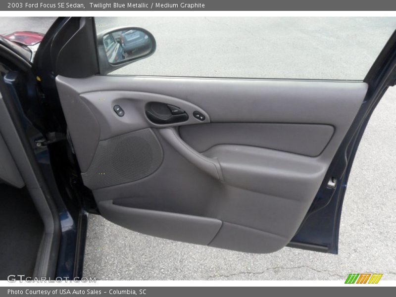 Twilight Blue Metallic / Medium Graphite 2003 Ford Focus SE Sedan