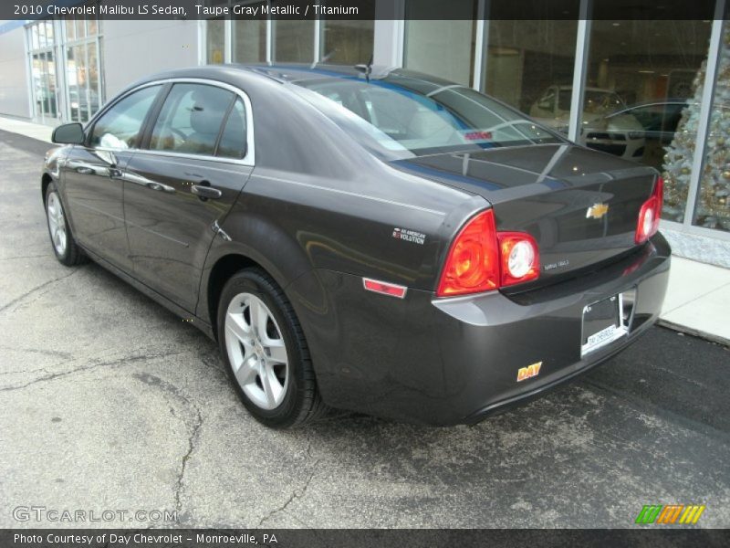 Taupe Gray Metallic / Titanium 2010 Chevrolet Malibu LS Sedan
