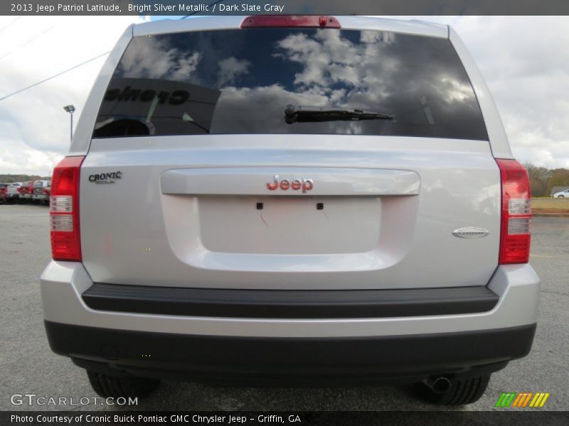 Bright Silver Metallic / Dark Slate Gray 2013 Jeep Patriot Latitude