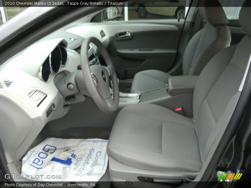 Taupe Gray Metallic / Titanium 2010 Chevrolet Malibu LS Sedan
