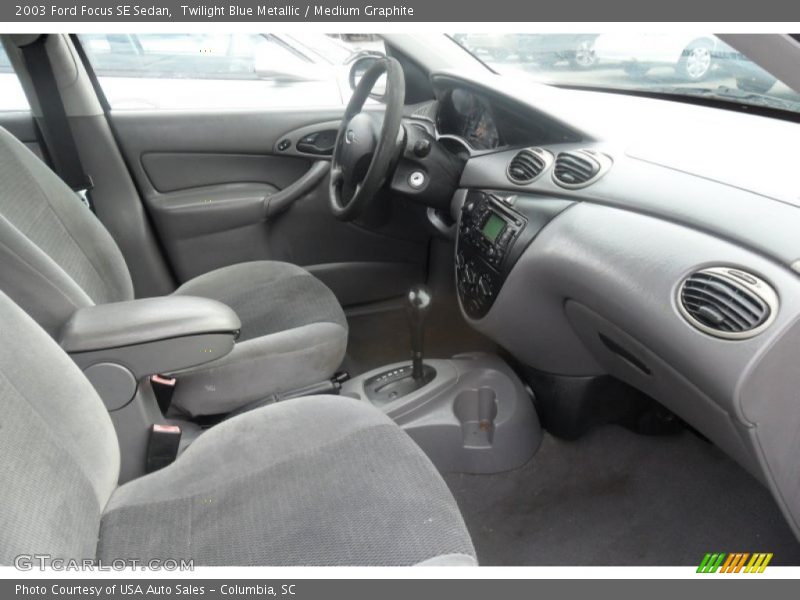 Twilight Blue Metallic / Medium Graphite 2003 Ford Focus SE Sedan