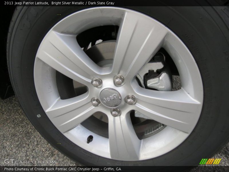 Bright Silver Metallic / Dark Slate Gray 2013 Jeep Patriot Latitude
