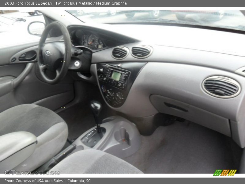 Twilight Blue Metallic / Medium Graphite 2003 Ford Focus SE Sedan