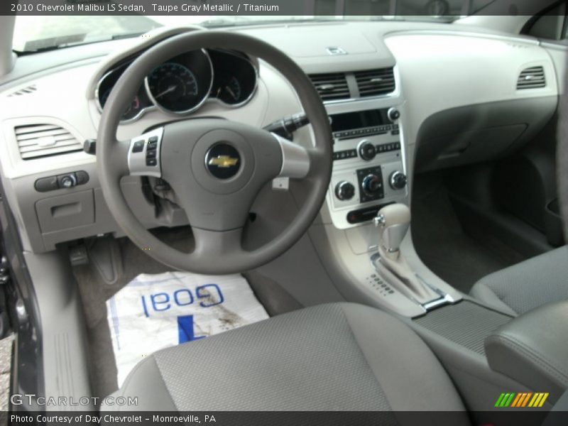 Taupe Gray Metallic / Titanium 2010 Chevrolet Malibu LS Sedan
