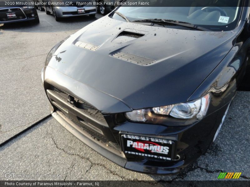 Phantom Black Pearl / Black Sport Fabric 2010 Mitsubishi Lancer Evolution GSR