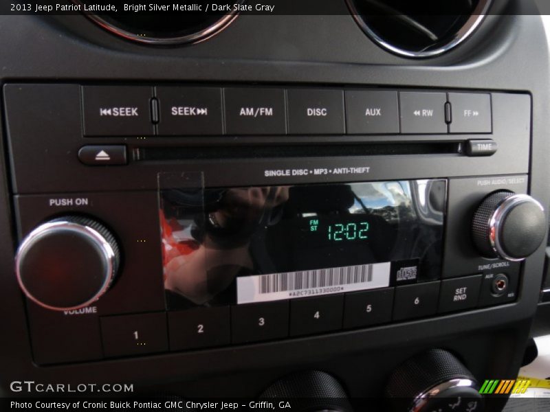Bright Silver Metallic / Dark Slate Gray 2013 Jeep Patriot Latitude
