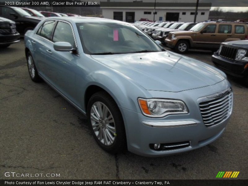 Glacier Blue Pearl / Black 2013 Chrysler 300 AWD