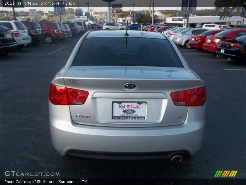 Bright Silver / Black 2011 Kia Forte SX