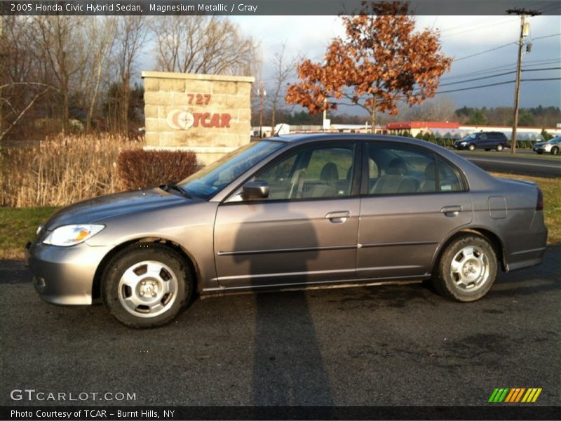 Magnesium Metallic / Gray 2005 Honda Civic Hybrid Sedan