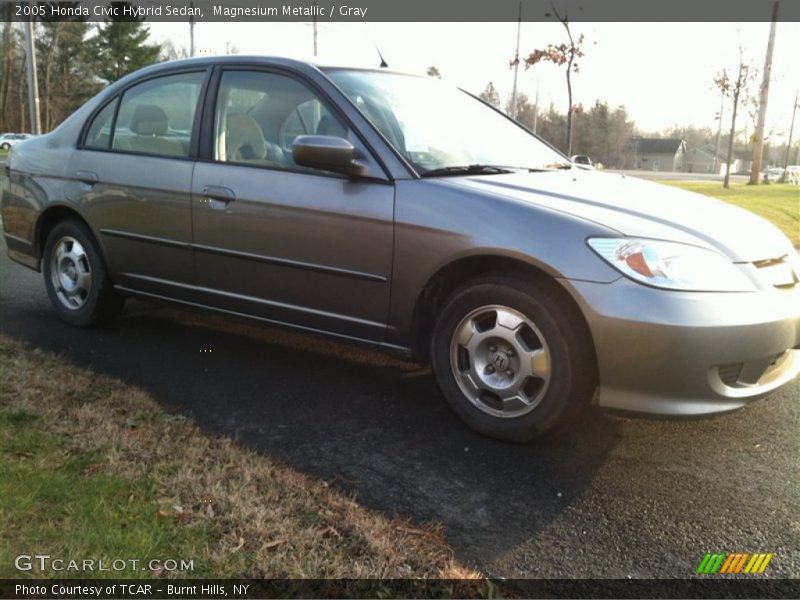 Magnesium Metallic / Gray 2005 Honda Civic Hybrid Sedan