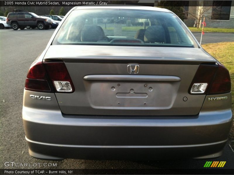 Magnesium Metallic / Gray 2005 Honda Civic Hybrid Sedan